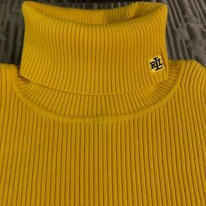 Ralph Lauren🌺Cotton Turtleneck amazing yellow XL